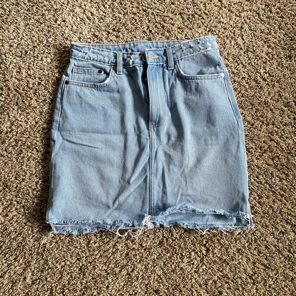H&M Denim High-waisted Skirt